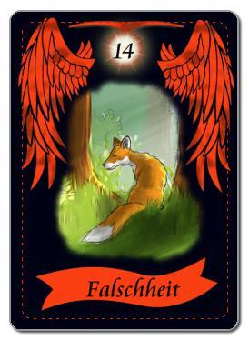 Golden Angels Lenormadkarten Fuchs, Falschheit, Schlau, Betrug
