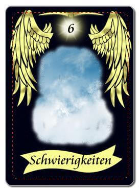 Kartendeck Lenormand Golden Angels Schwierigkeiten Unruhe